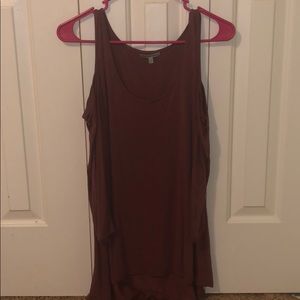 Red/burgundy off and on the shoulder top
